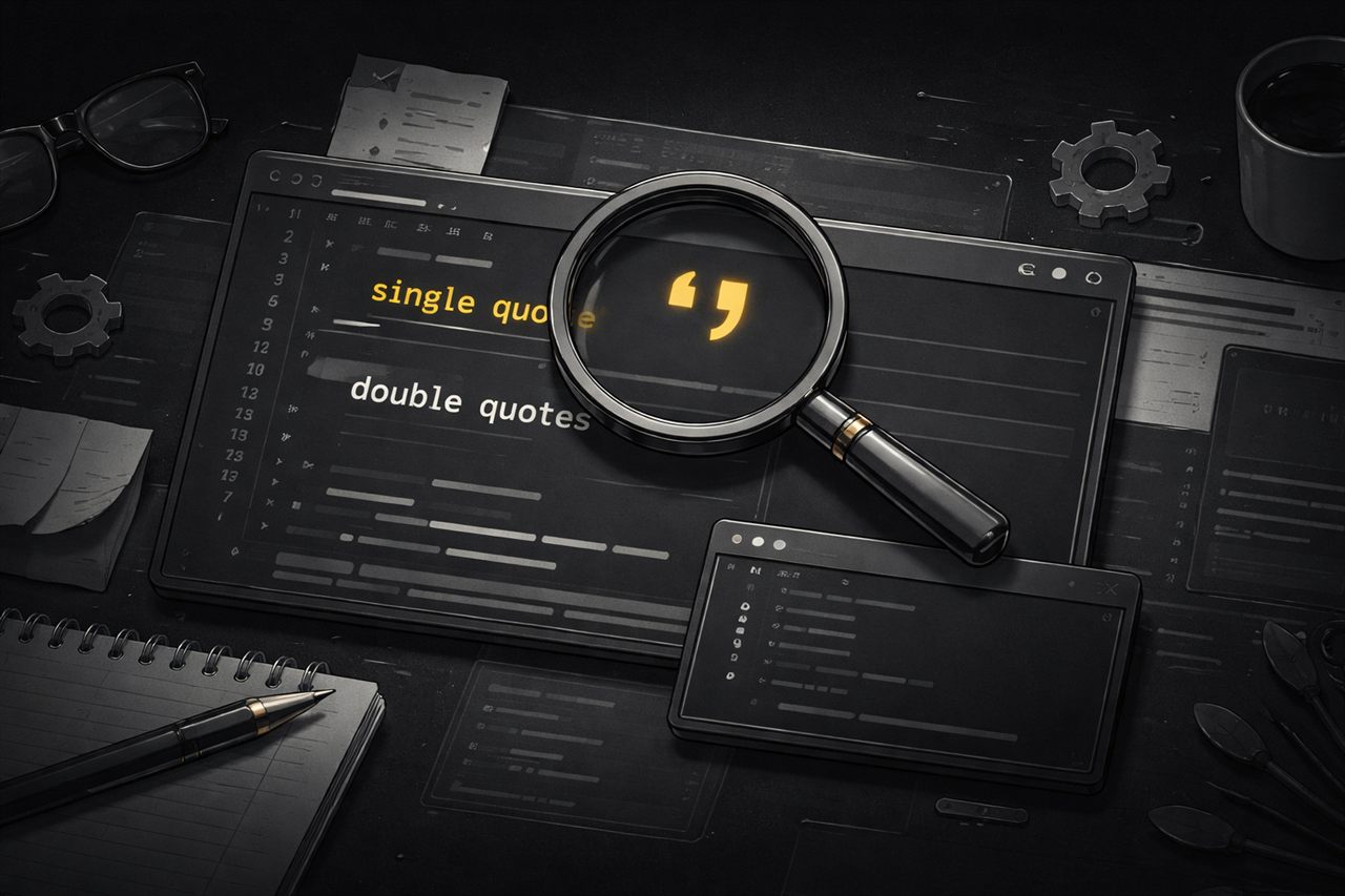 따옴표는 '싱글 쿼터'가 아니다. thumbnail